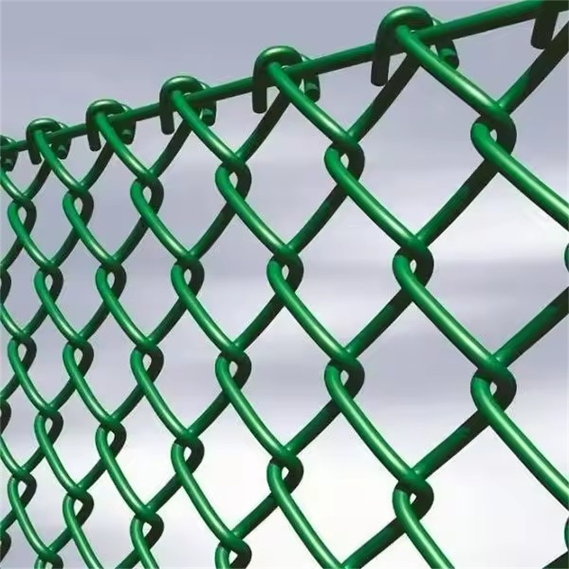 PVC Coated Chain Link Garden Fence Steel Factory Wire Mesh Outdoor Fences Hot Sale
