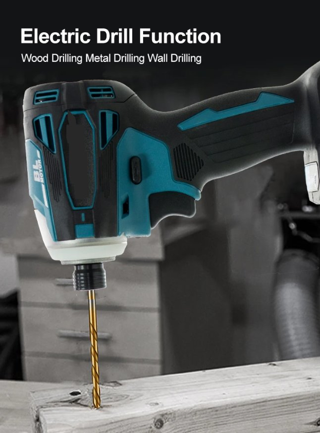 Electron Screwdriver Cordless Screwdriver Power Tool Dual-Speed Control Screwdriver Machine