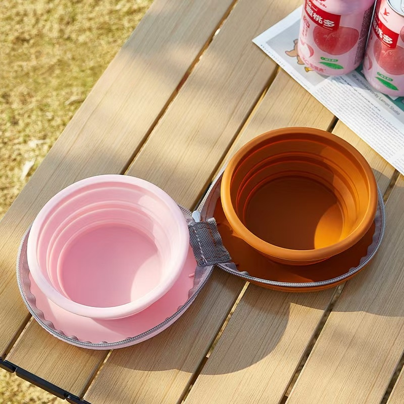 Pet Collapsible Bowls, Easy - Store, Ideal for Outdoor Use