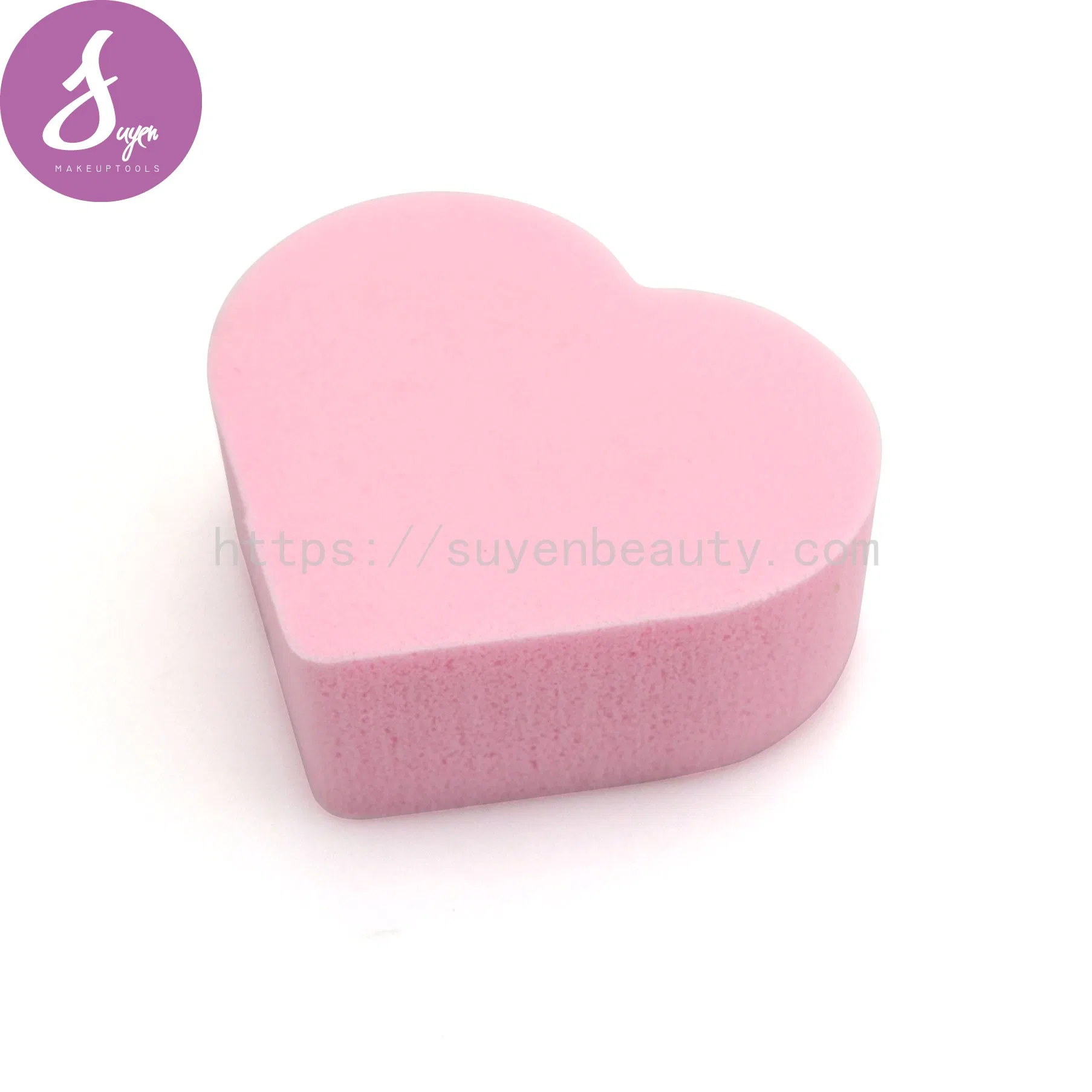 Heart Shape Non-Latex Sponge Powder Puff for Foundation Makeup