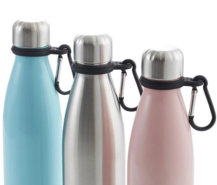 Customized Size Wide Mouth Vacuum Flask Cycling Use 32oz Stainless Steel Water Bottle Black Insulated Water Bottle