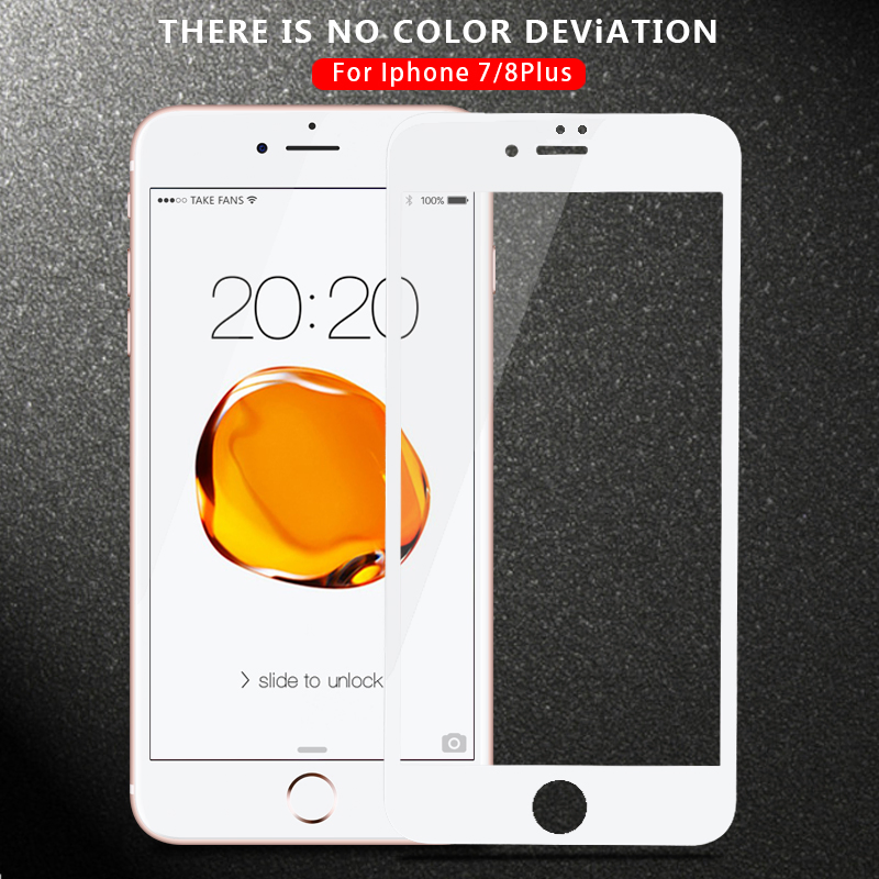 Anti-Blue Ray 5D Tempered Glass Screen Protector for iPhone X/8/8 Plus/7/7 Plus/6/6 Plus