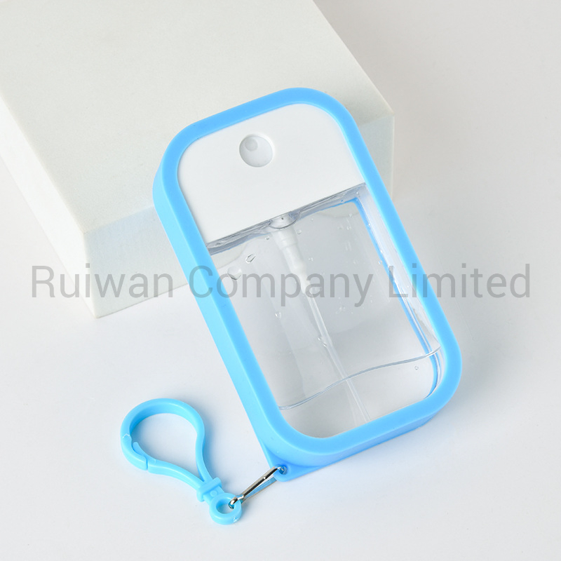 New Style Portable Liquid Soap Spray Bottle with Silicon Rubber Case Card