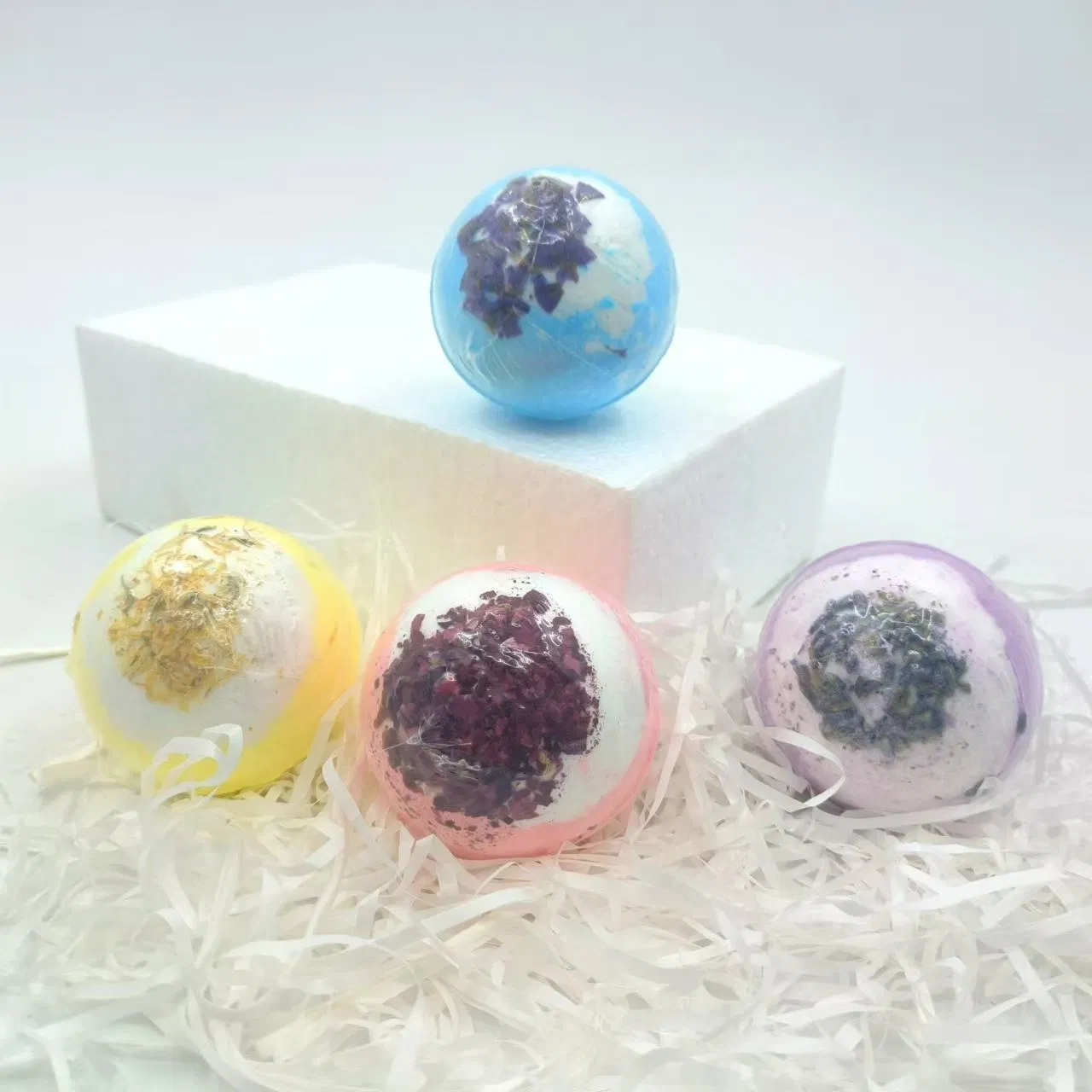 100g Bath Salt Ball with Dried Flower Two-Color