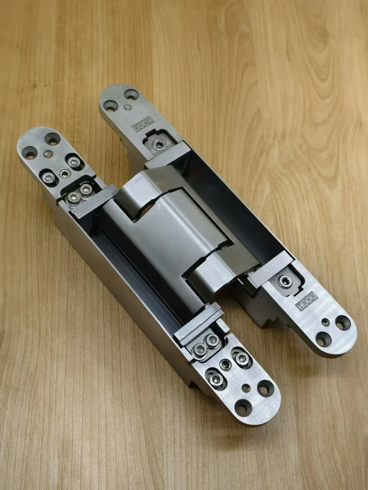 3D Invisible Adjustable Heavy Duty 200kg Hidden Concealed Large 304 Stainless Steel Hinge for Gate Wooden Swing Door