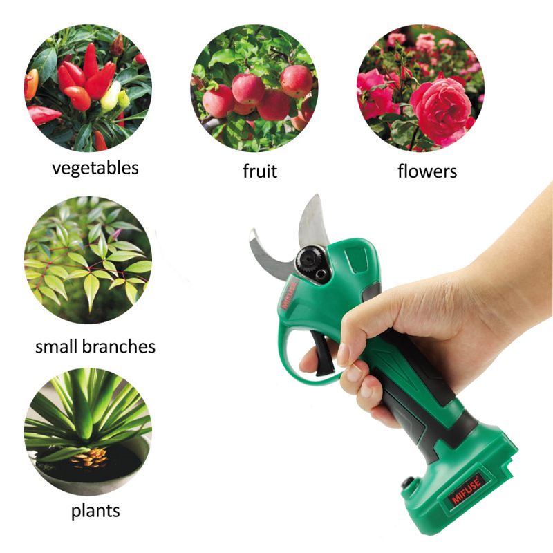 Аккумуляторный секатор электрический 30 мм с 2 батареями