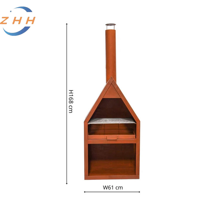 Очаг для костра из кортеновской стали Sleek Garden