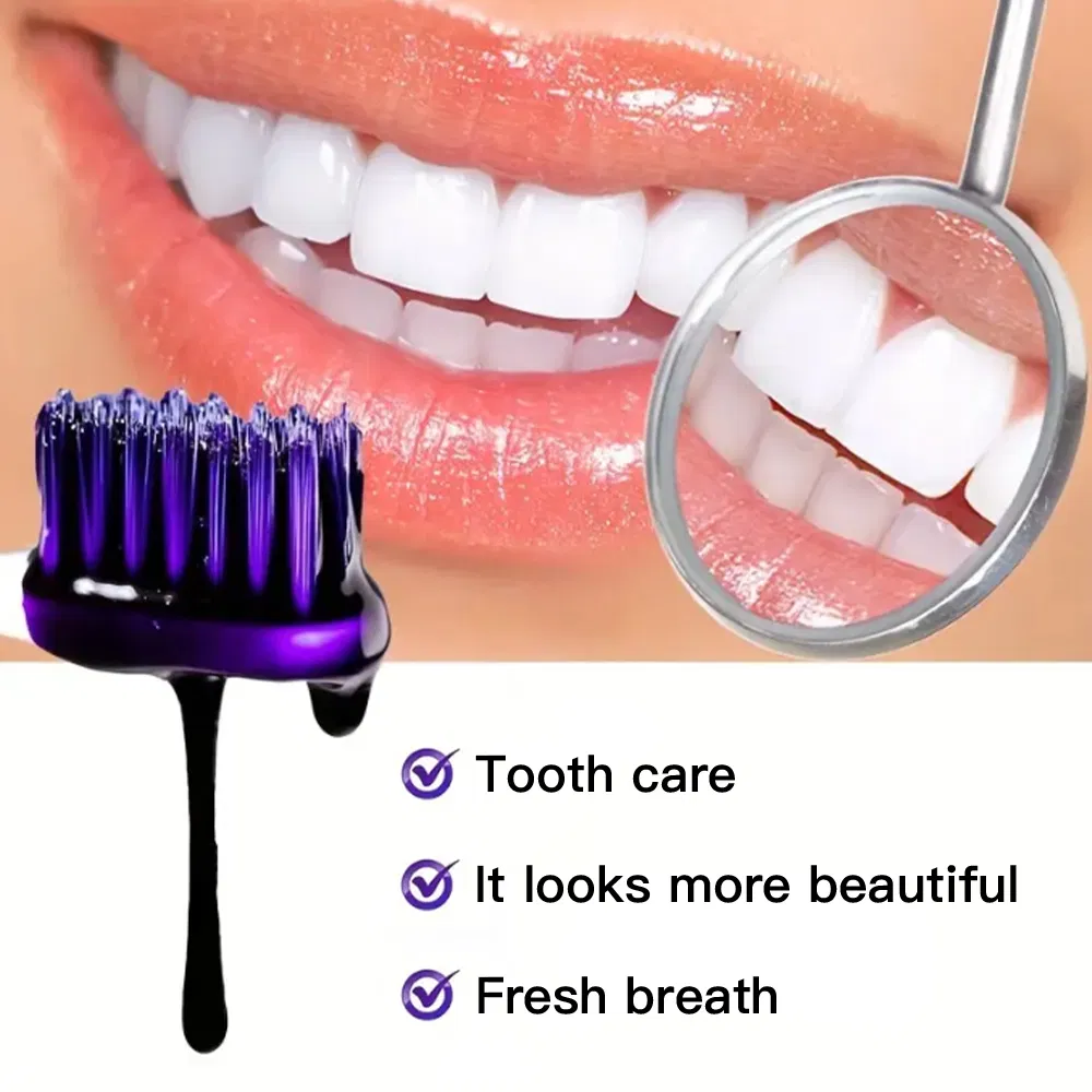 Glorysmile V34 Purple Teeth Whitening Toothpaste Mint Flavor