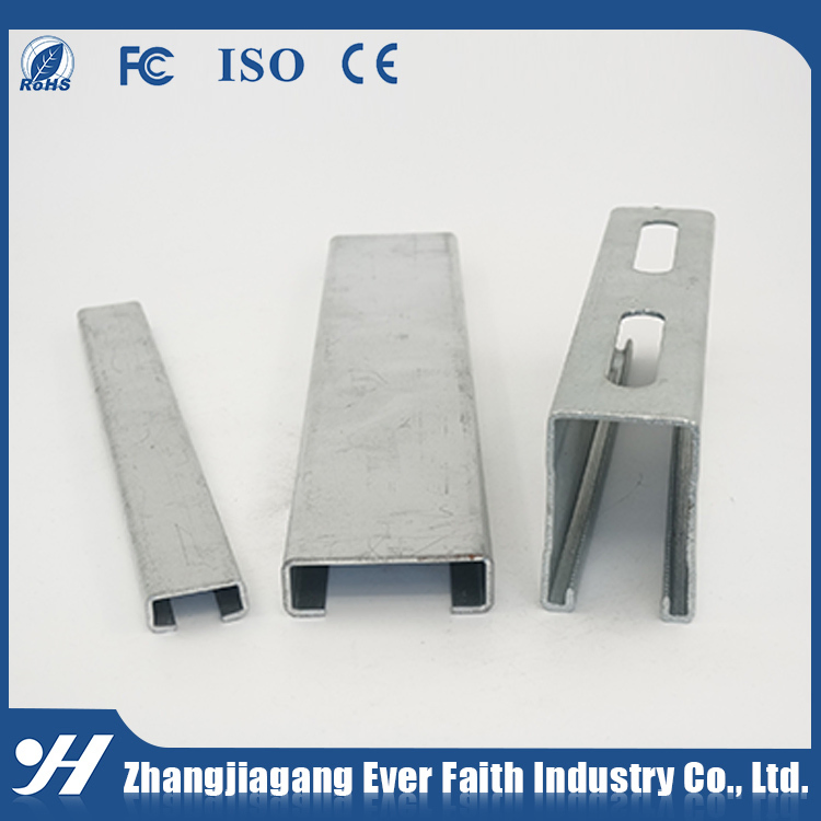 Top Quality Factory Price Galvanized Support Steel C Shape Slotted Strut Channel