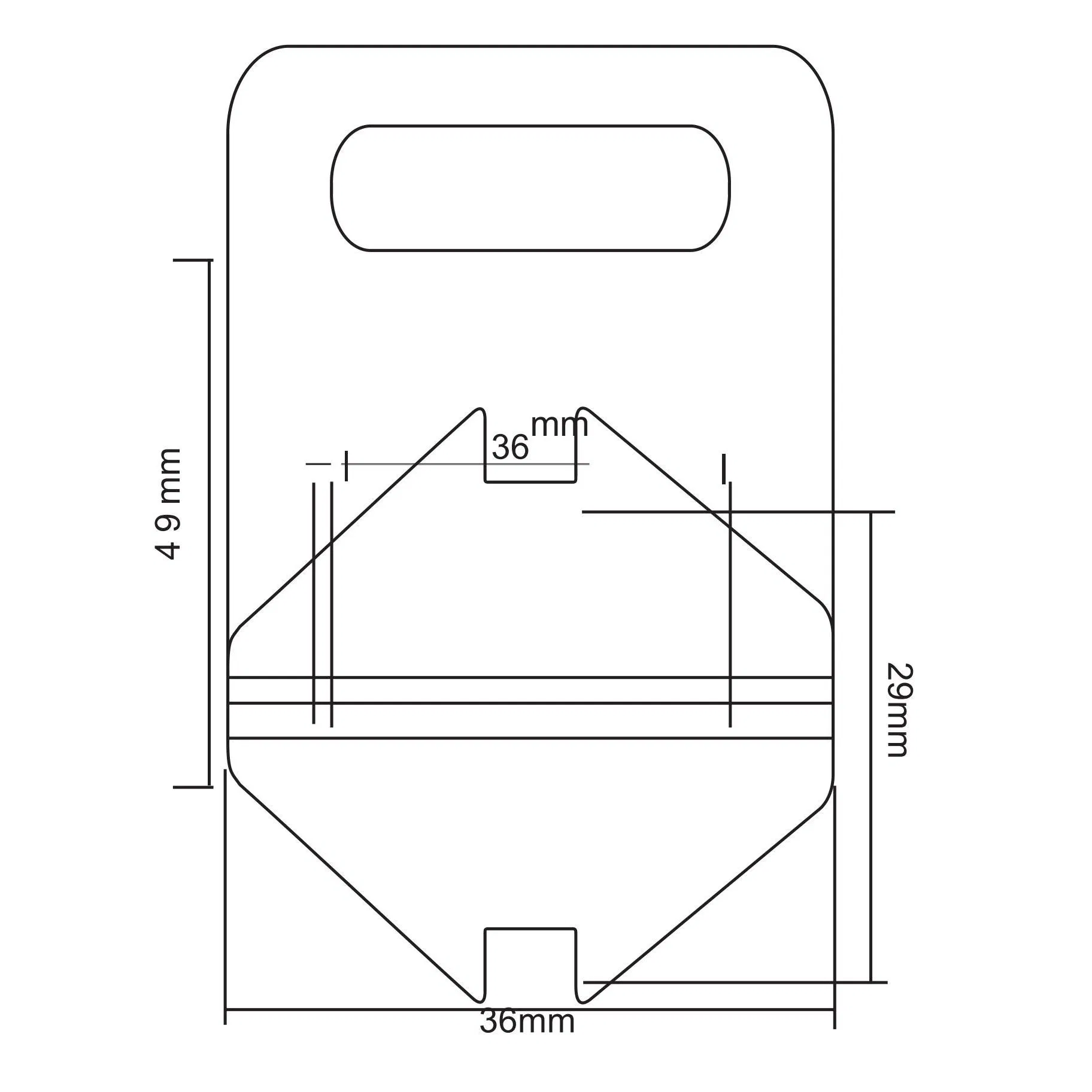 Heightened Tile Leveling System Clips with 2.8g Weightl PP Materia