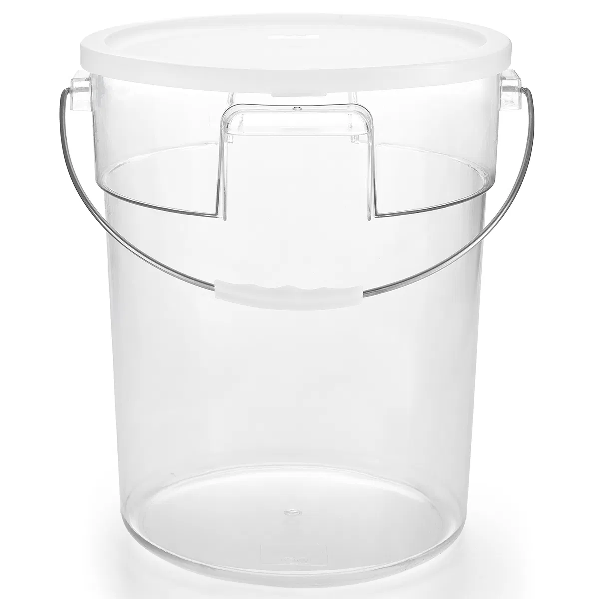 Factory Supply Custom Logo Portable PC Car Washing Bucket Plastic Transparent Bucket with Lid for Car Detailing