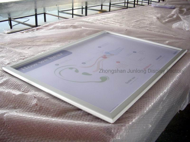 a Poster Stand Snap Aluminum Frame Double and Single Sides Poster Stand