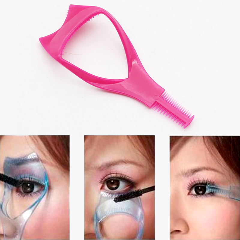 Practical Makeup Eyelash Applicator Guide Card Eyelash Comb Curler