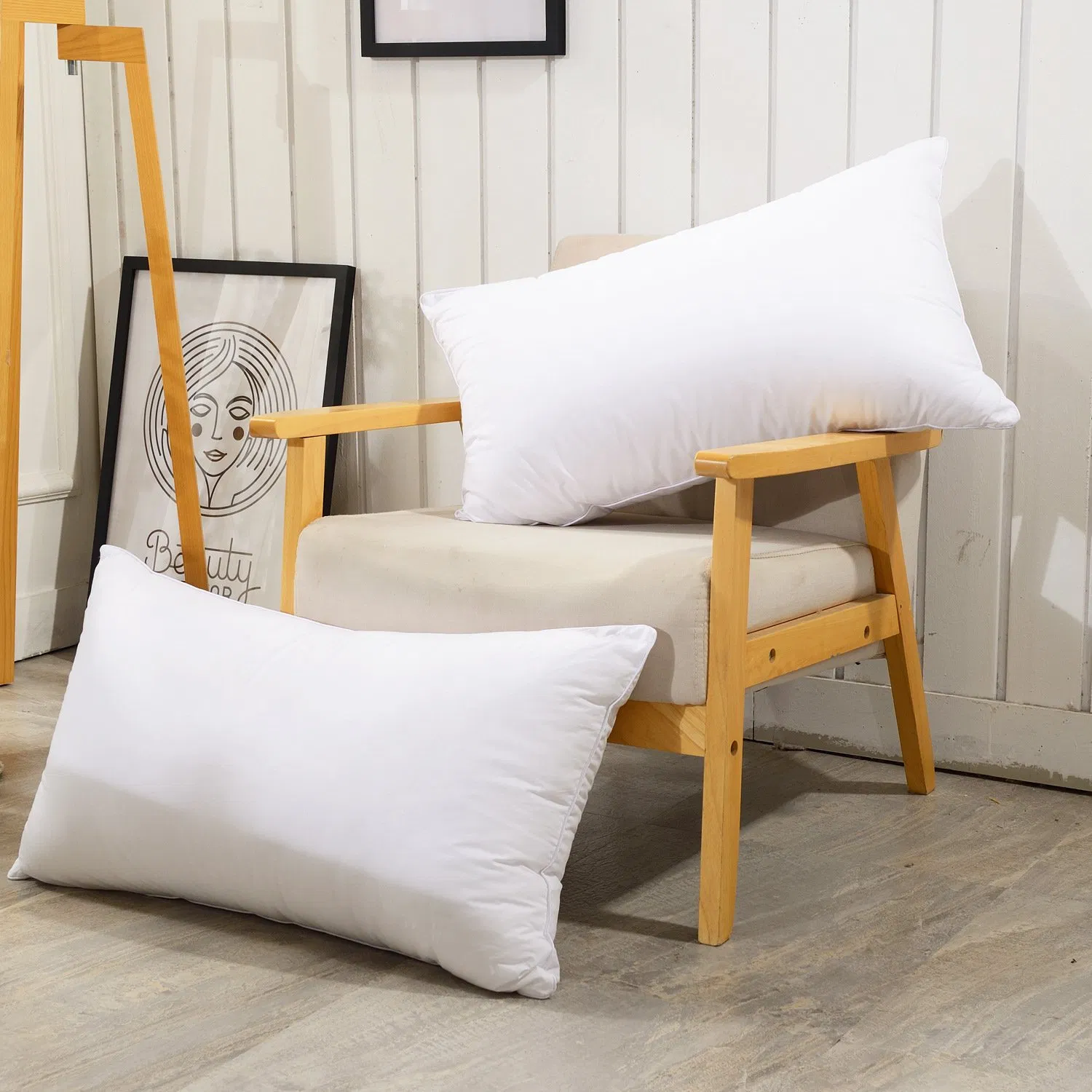 100% Cotton Luxury Hotel Bulk Pillow Cases Stripe Hotel