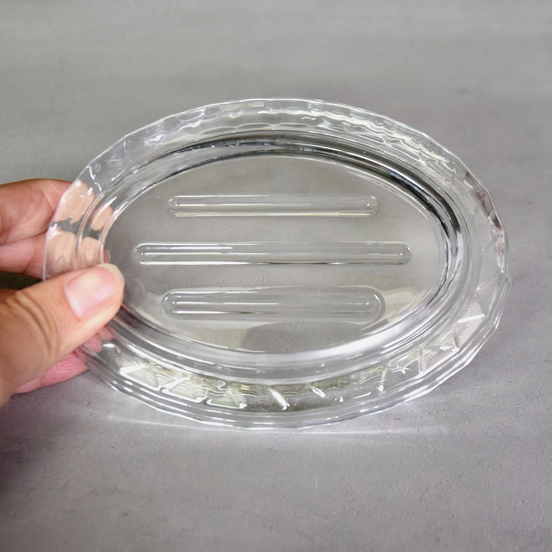 Прямоугольная стеклянная мыльница CI27233