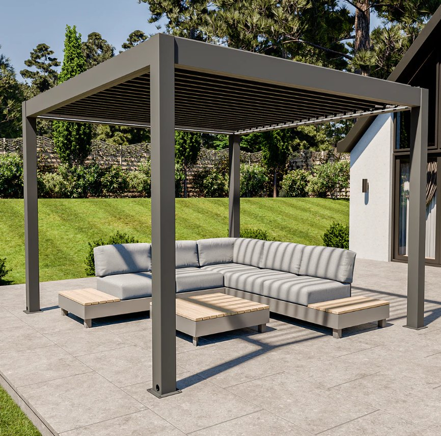 High Quality Automatic Aluminum Pergola with Remote Control and Stylish Finish