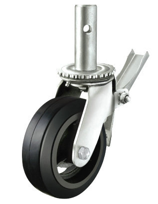 Kex5-H15 Movale Scaffolding Series Black Rubber Caster Wheel for Movale Scaffolding
