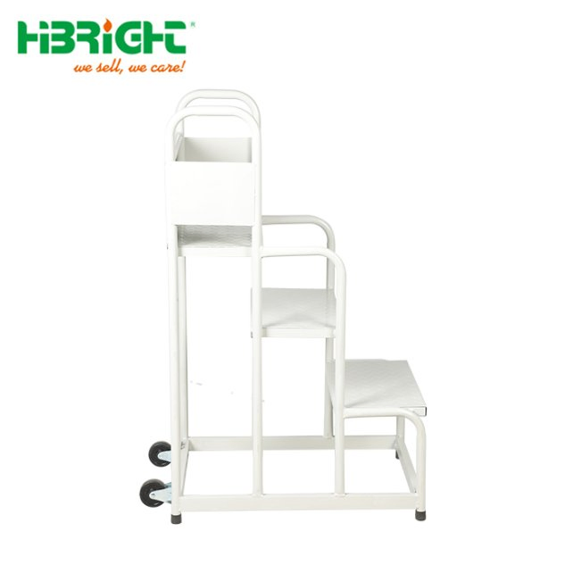 3 Steps Warehouse Used Metal Steel Ladder Truck