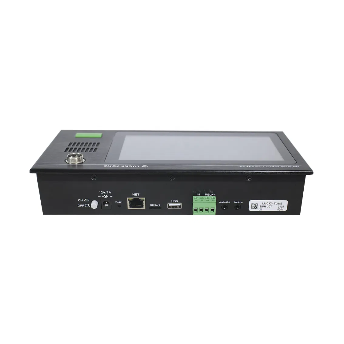 Stand-Alone Touch Screen SIP PA System Control Station with Paging Function for Classrooms Hospitals Parking Lots