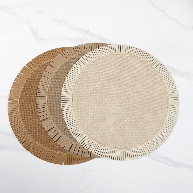 Premium PVC Leather Dining Table Placemat for Heat Resistance