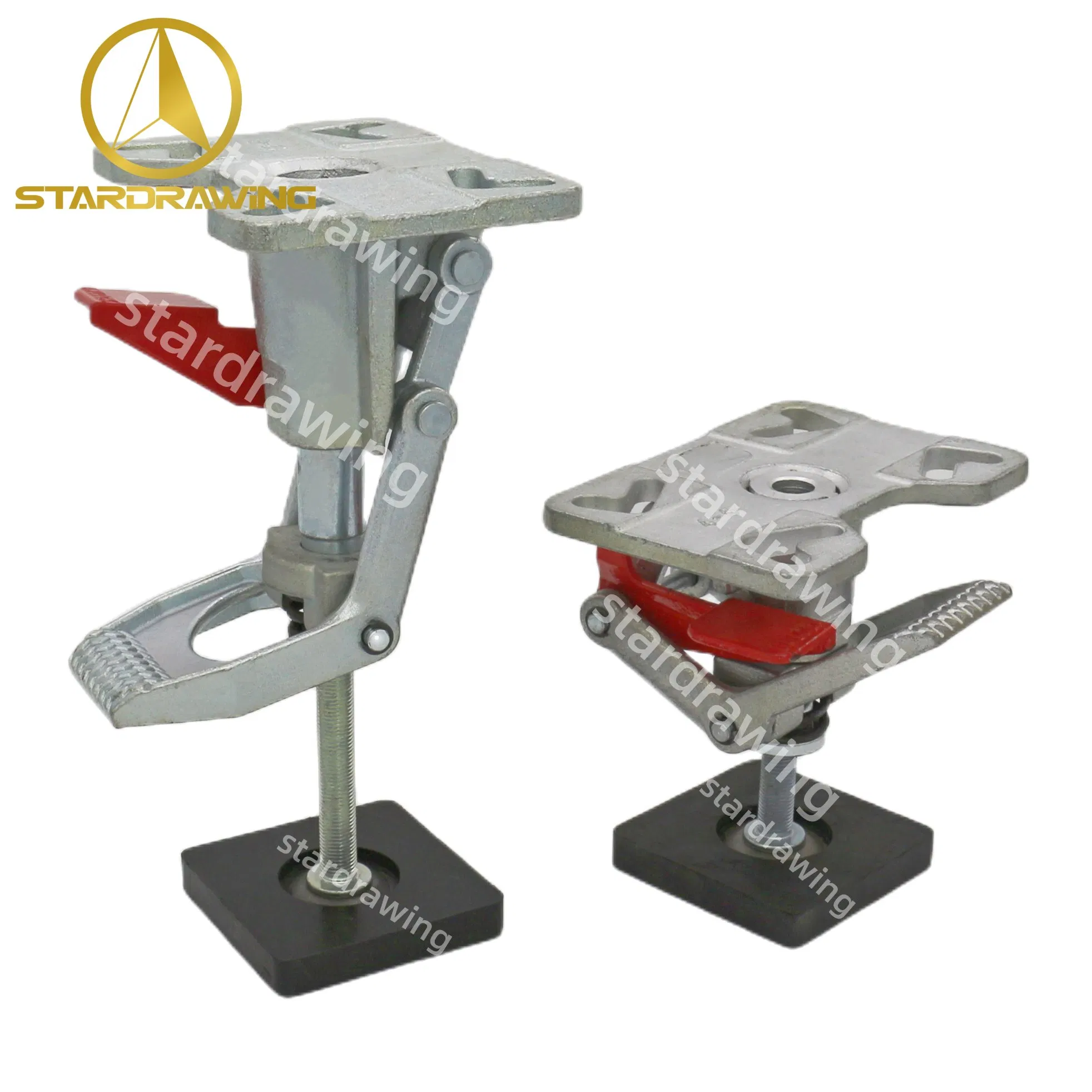 Stardrawing Heavy Duty Caster Adjustable Height Floor Locks 4/5/6/8/10 Inch Options