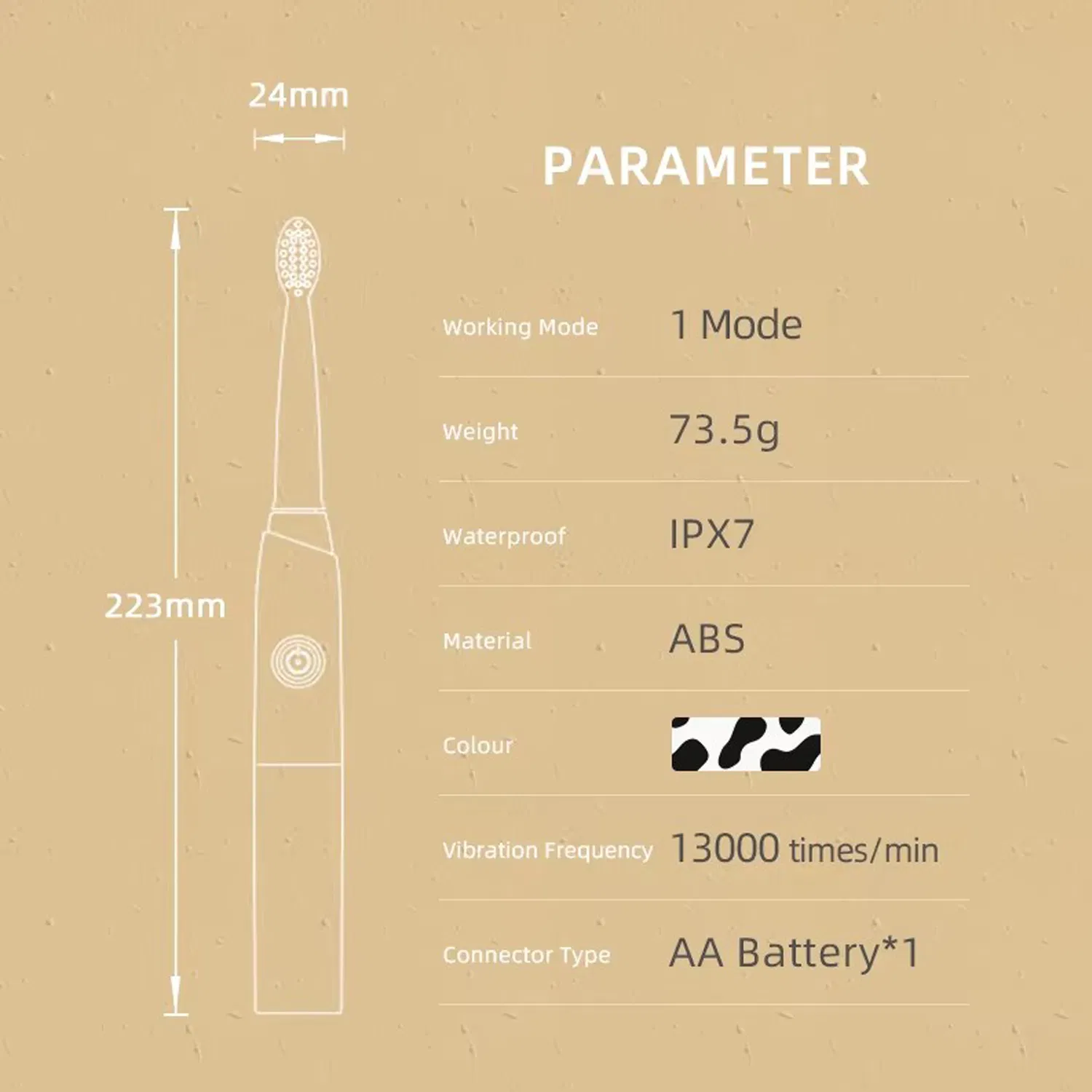 Ipx7 Waterproof Cheap Prices Vibrating Cute Kids Children Battery Sonic Electronic Toothbrush