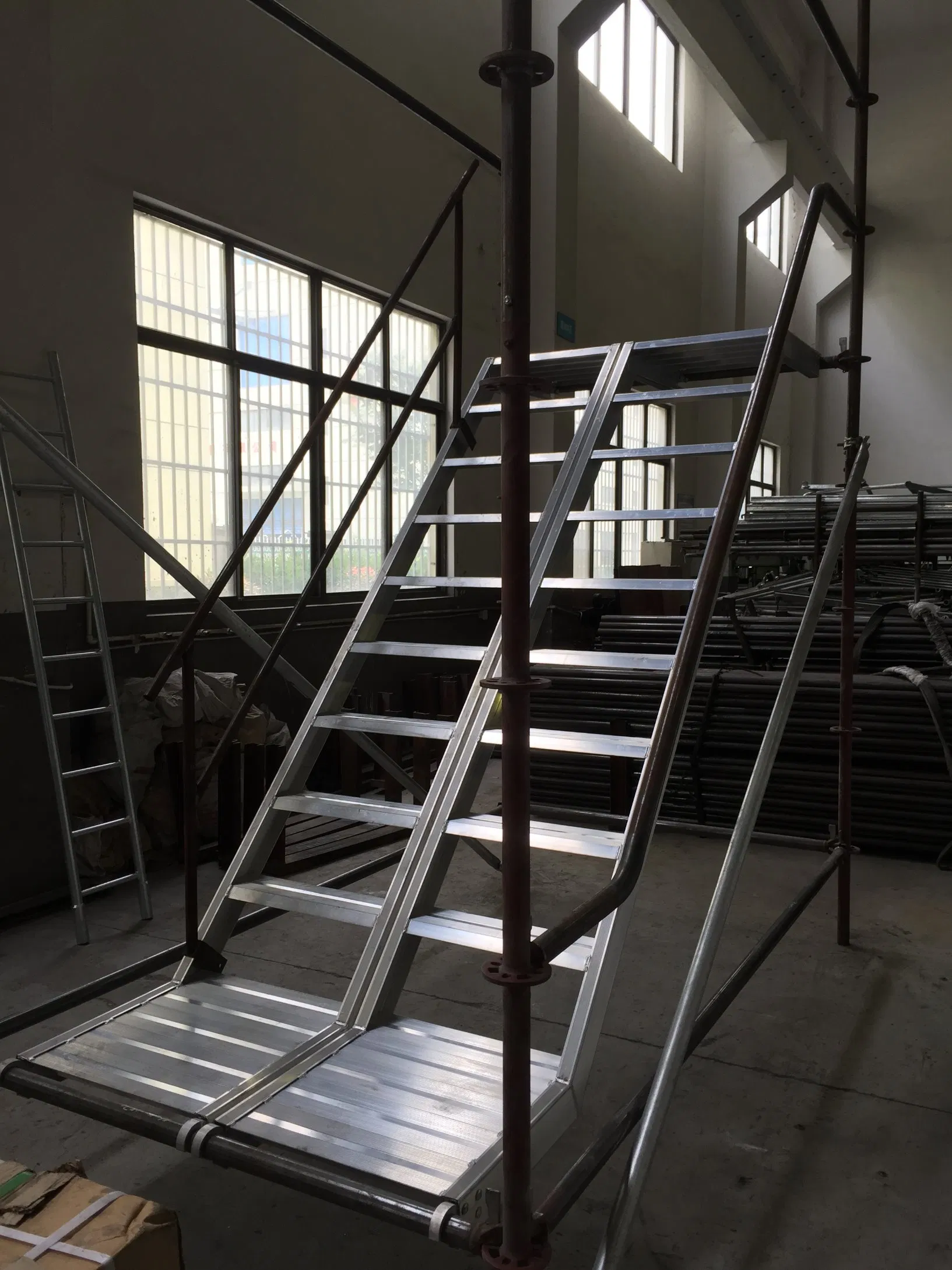 Durable Aluminum Staircase Designed for Ring Lock Systems