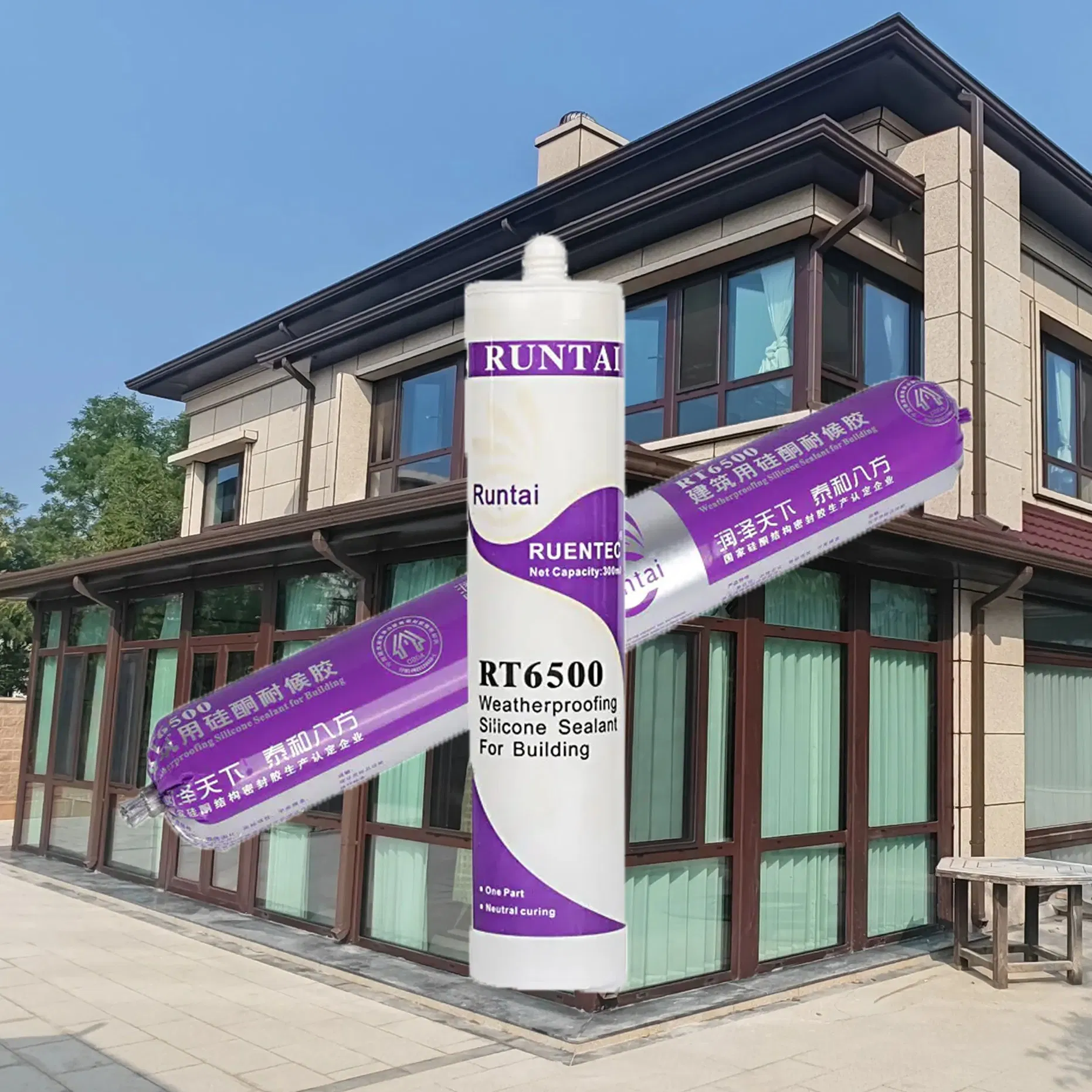 Runtai Liquid Silicone Sealant Glass Bonding Weatherproof Resistance Good Sealing Adhesive