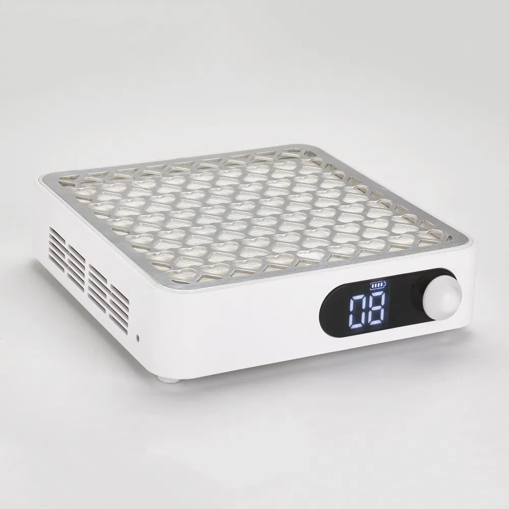 New Arrival Nail Vacuum Cleaner with Strong Suction Solid ABS Metal Square Nail Supplies