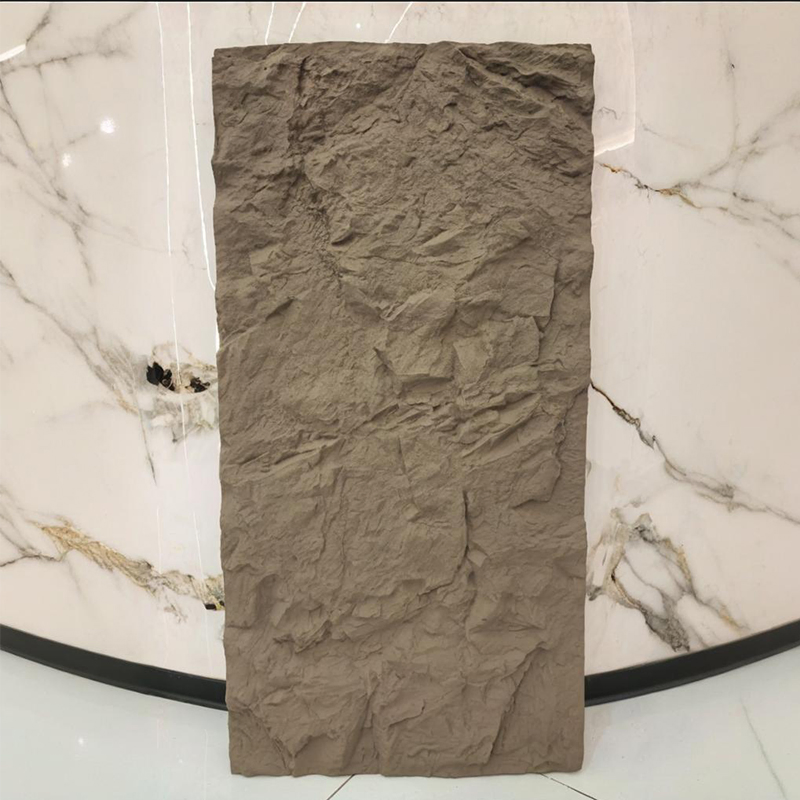 Flexible Polyurethane Stone 3D PU Stone Panel Tile for Interior Wall Decoration