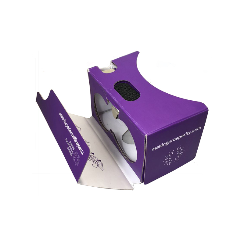Hot 3D Vr Glasses Virtual Reality Cardboard Vr 3D Glasses Paper Mobile Phone Glasses OEM Logo Factory Customized Design