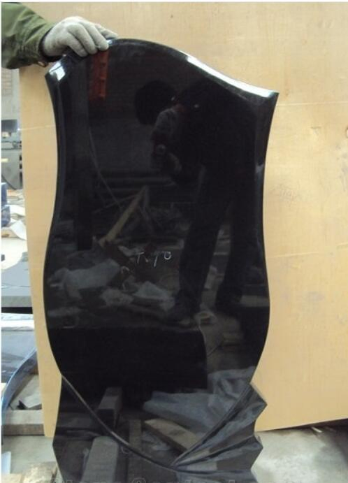 Natural Stone SF015 absolute Black Granite monument for Memorial/Dead/cemetery/graveyard