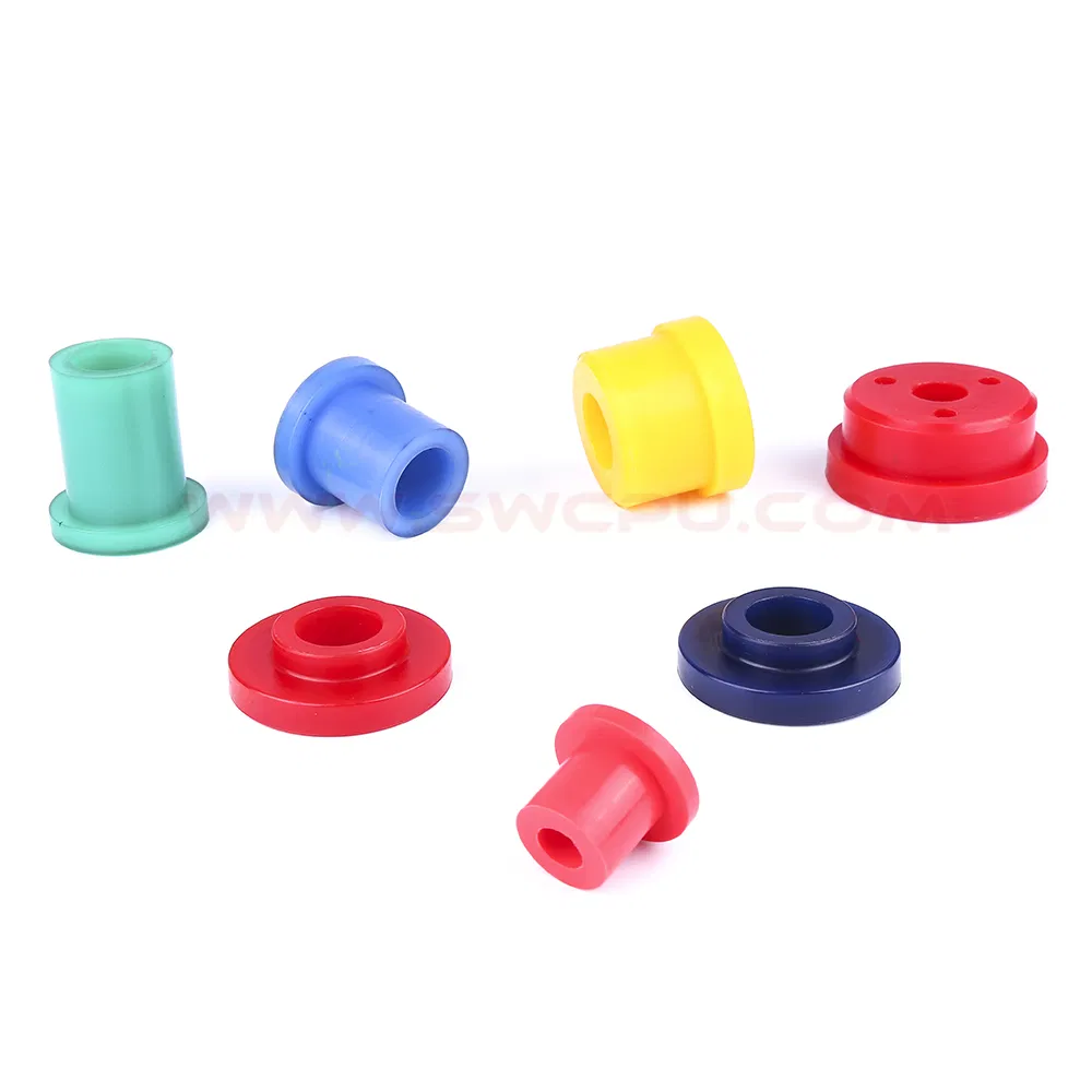 Customize Casting Molding Polyurethane HDPE Silicone Rubber Bushing, Flange Sleeve Bushing