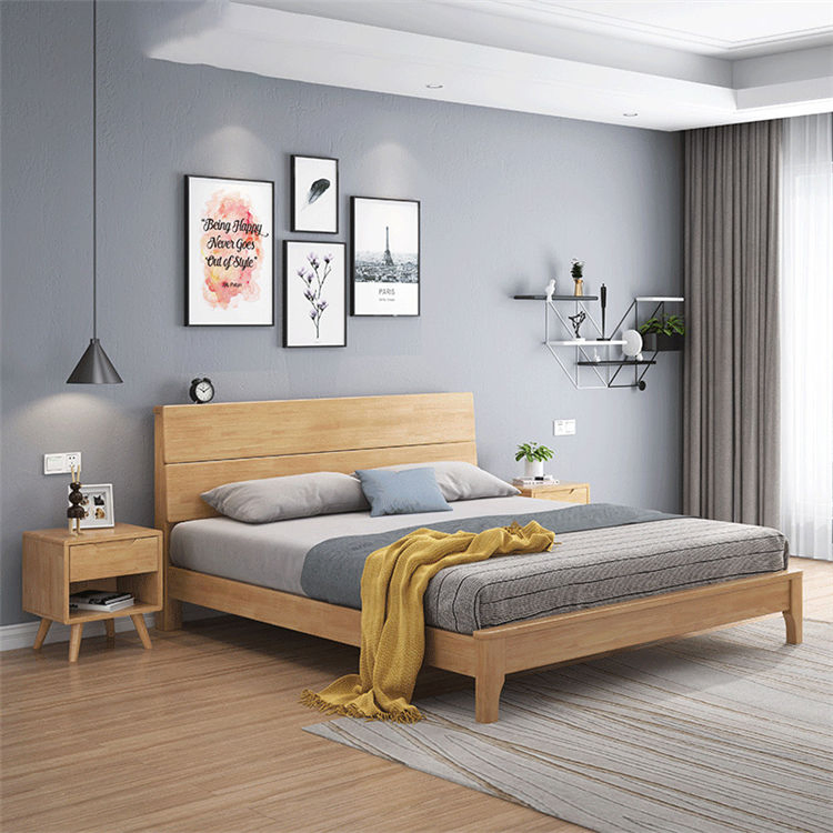 Bedroom Sets Solid Wood with Drawer Storage Box Home Furniture Bed