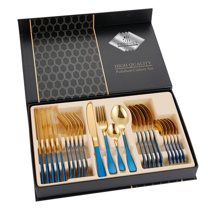 Amazon Special Gift Box Steak Knife, Fork and Spoon 1010 Stainless Steel Cutlery Set