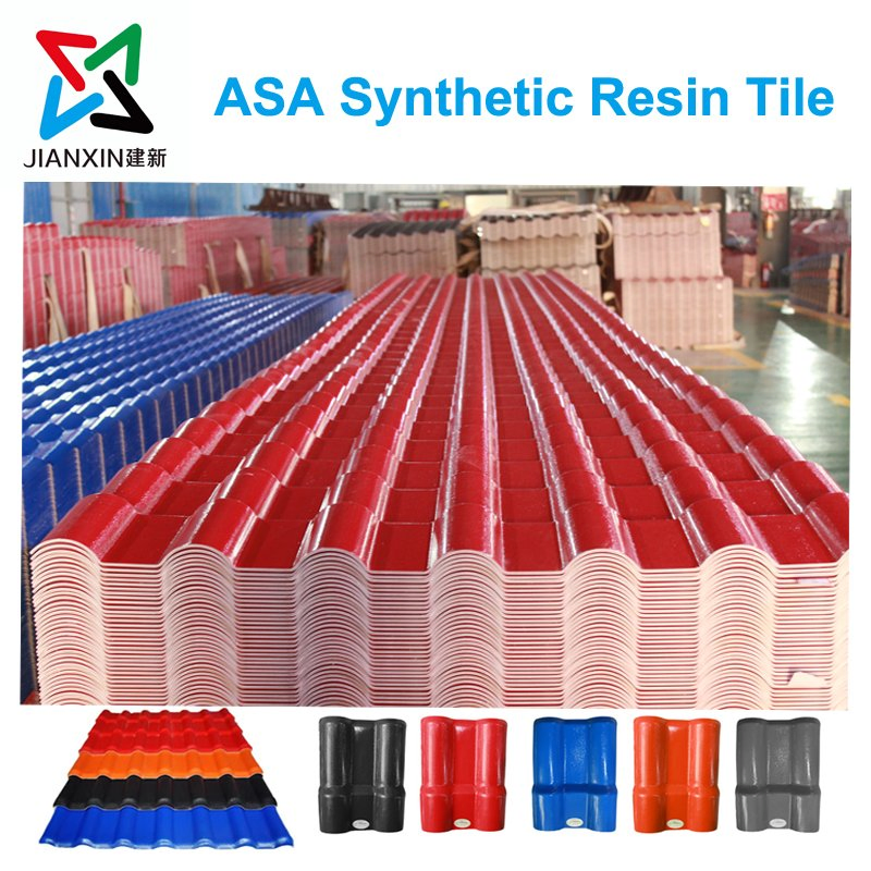 UPVC ASA Synthetic Resin Roof Tile Colorful Resin Roofing Sheet Tile with 30-Year Guarantee