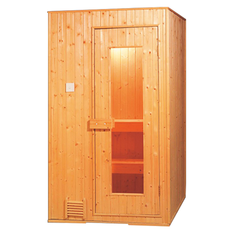 Hot Sale Finland Pine Wooden Steam Mini Sauna Room (SR117)