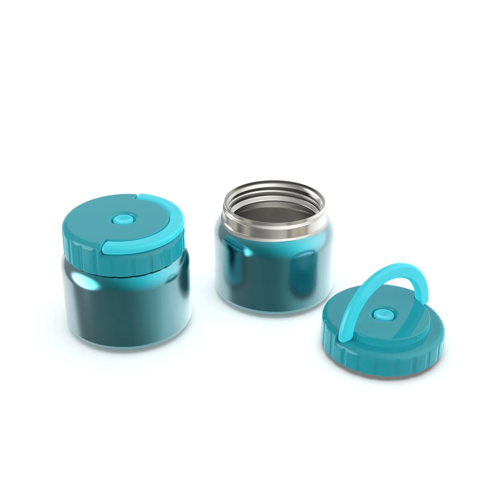 Aohea Obm ODM Stainless Steel Snack Jar for Kids 6 Oz Leak Proof Small Food Storage Container with Silicone Lid 304 Metal Toddler Lunch Box for Daycare S