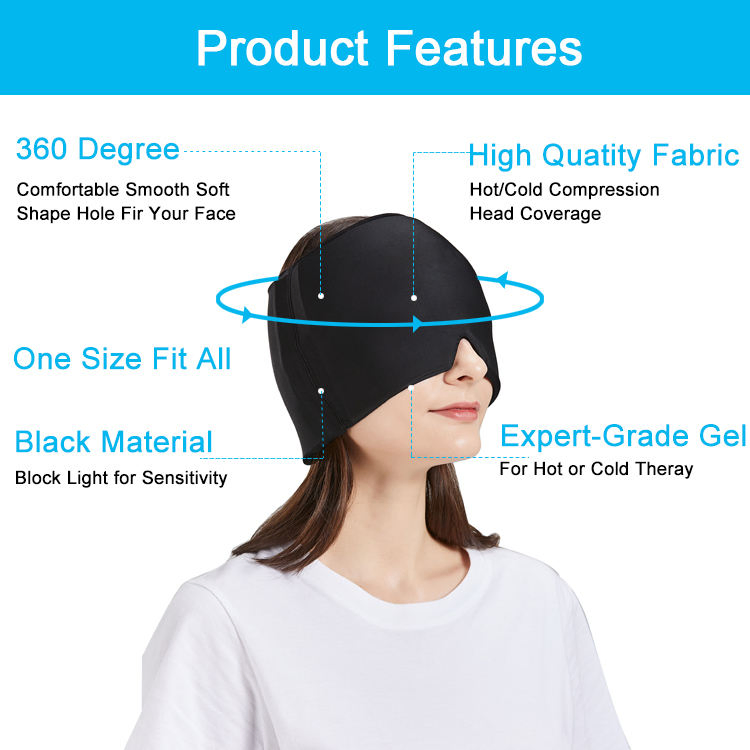 Best Selling Products 2024 Custom Color Logo Headahce Hat Migraine Relief Cap