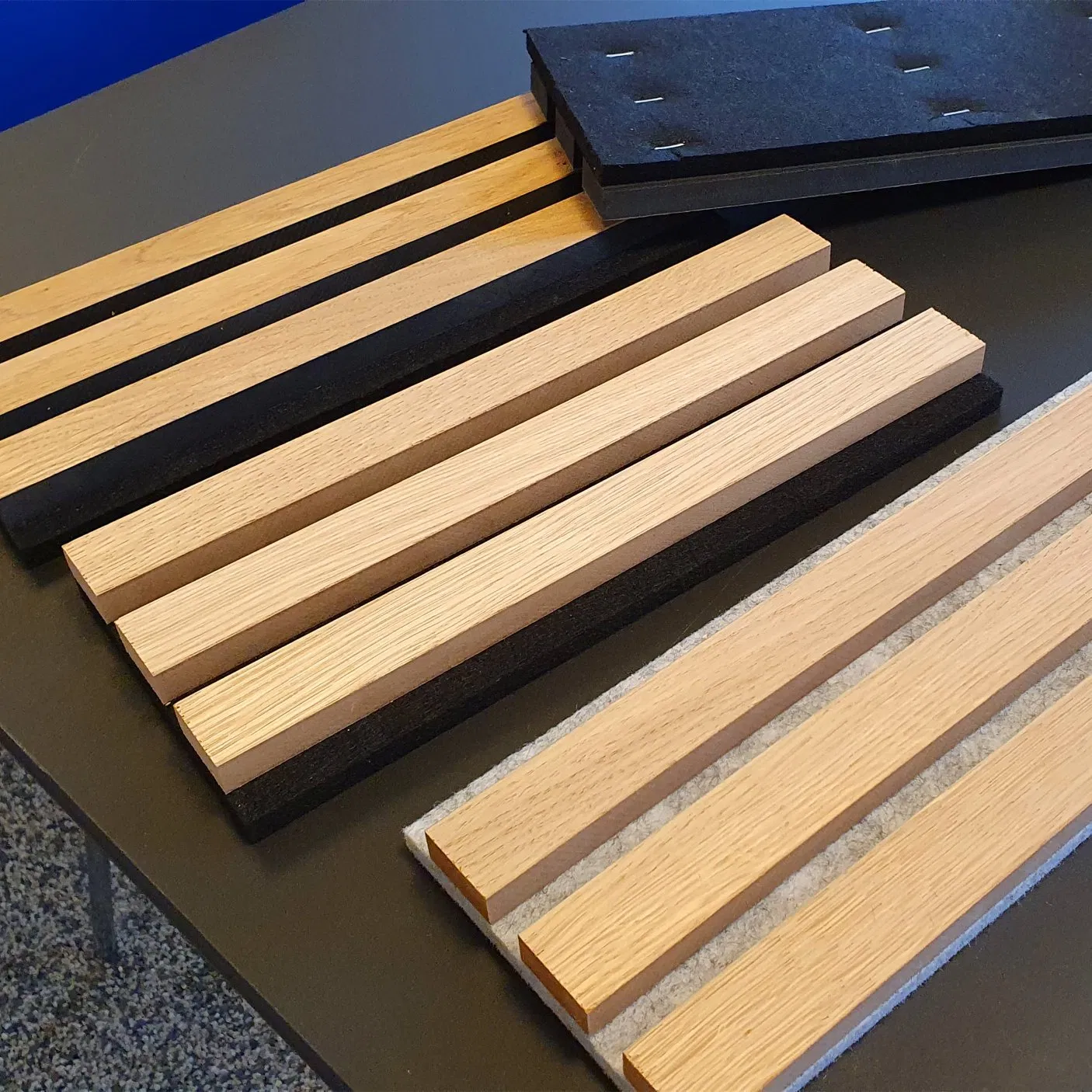 Kusrustic Acoustic Panel Pure Black MDF Polyester Fiber Panel with Good Quality Pet