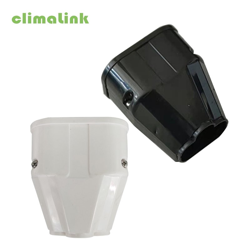 90 Degree Elbow Corner Plastic AC Line Set Cover Aircon Spare Parts for Ductless Mini Split Air Conditioner