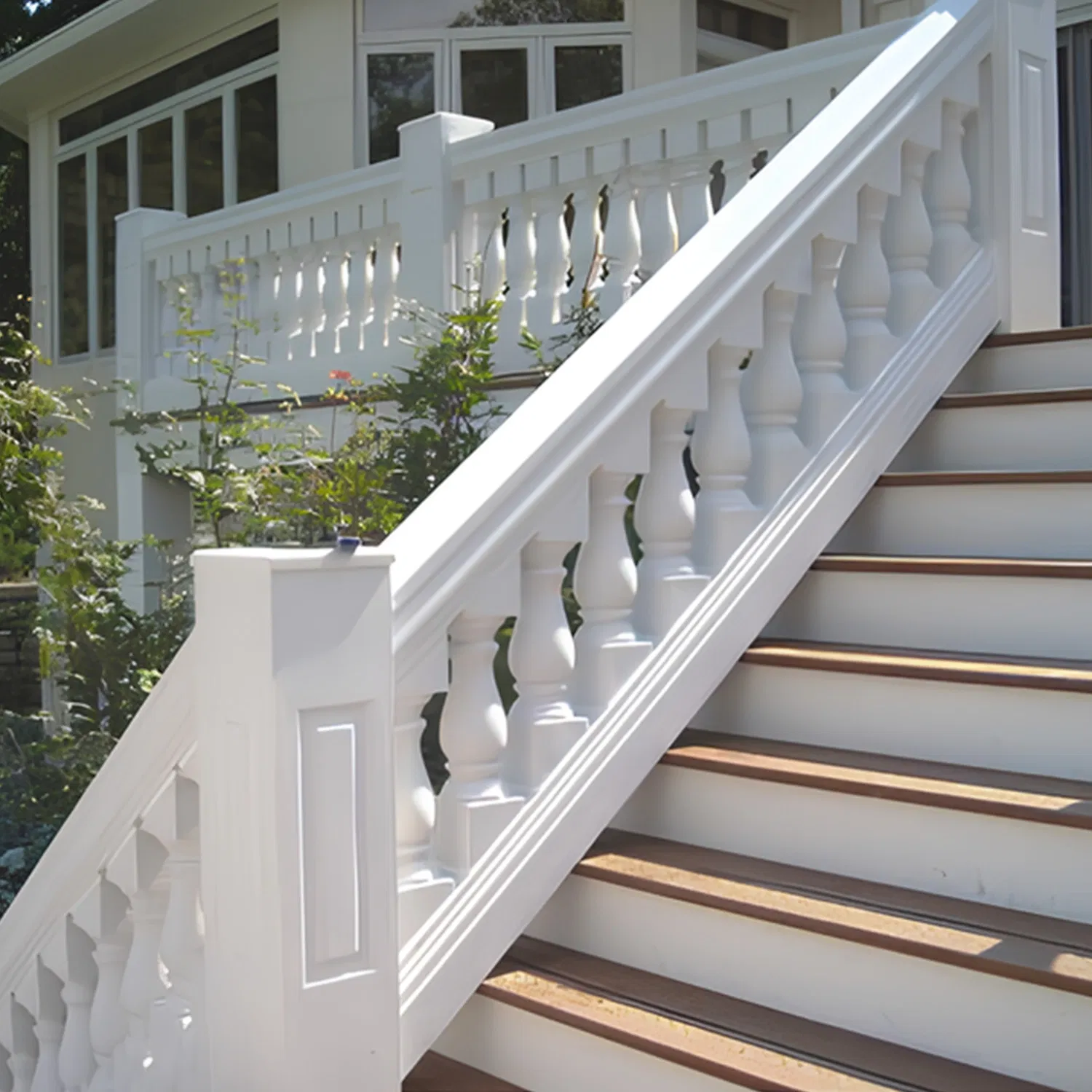 Auuan Easy to Install Lightweight Stair Balustrade PU Outside Handrails Railing