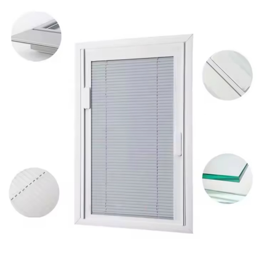 Best Seller Aluminum Single Glass Window Magnetic Shutter Blinds