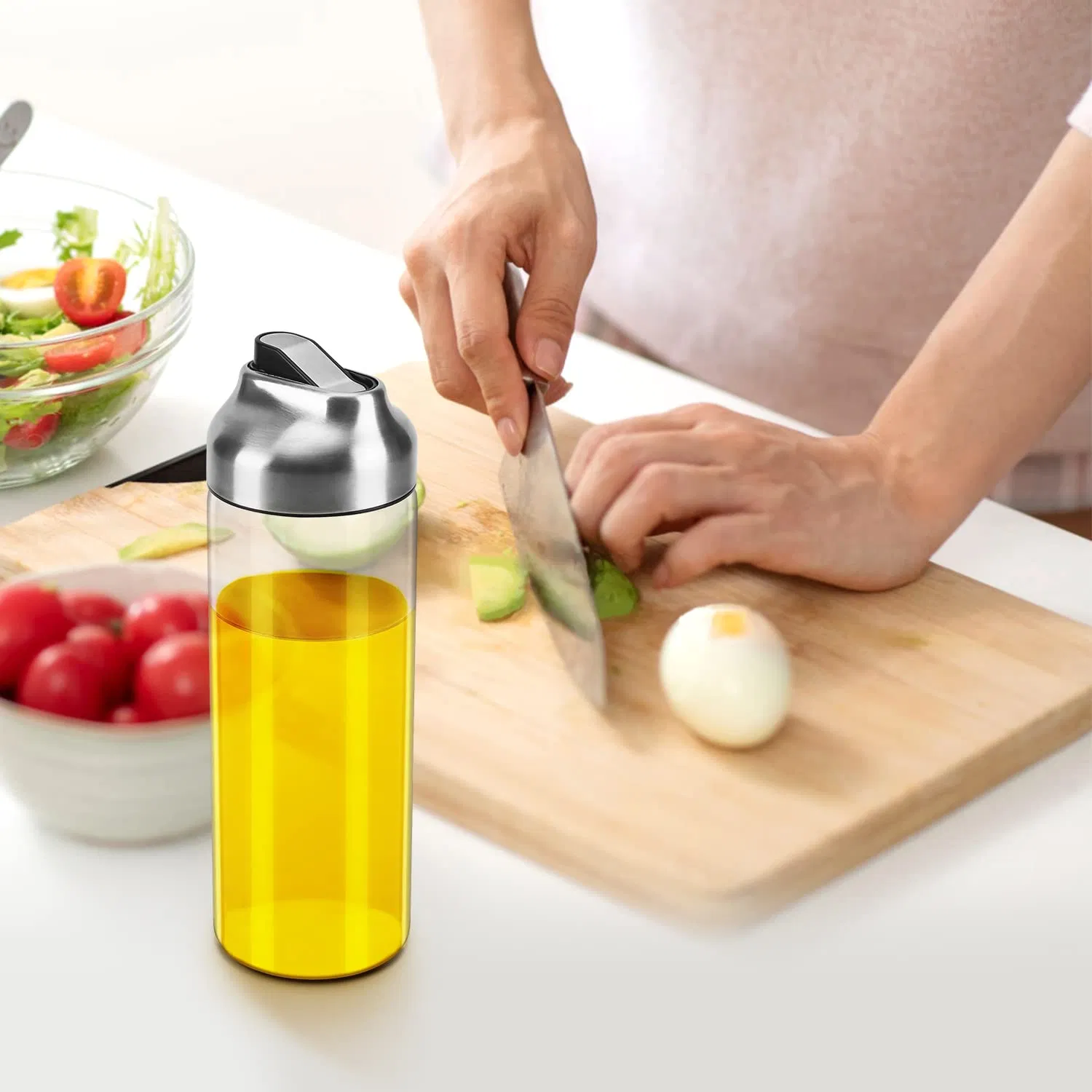 Glass Oil and Vinegar Dispenser Bottles for Kitchen Olive Oil Dispenser