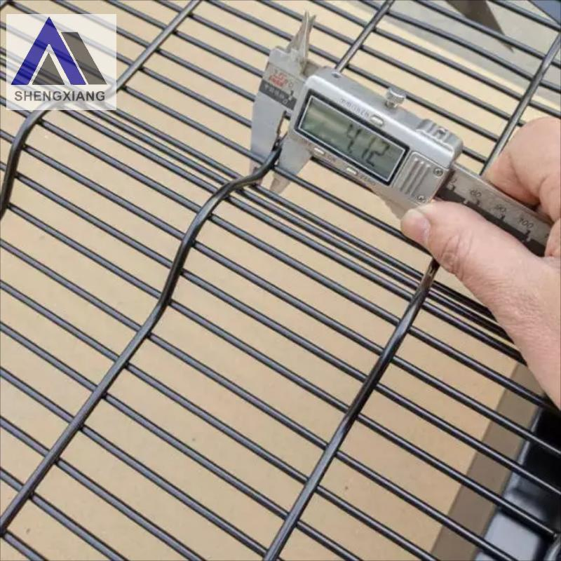 Robust 358 Security Fence Panel with Clear View Anti Climb Features