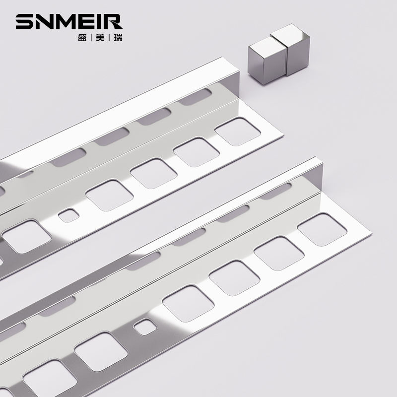Foshan Factory Stainless Steel Profile Gold Strip Decoration Tile Corner Trim Stainless Steel