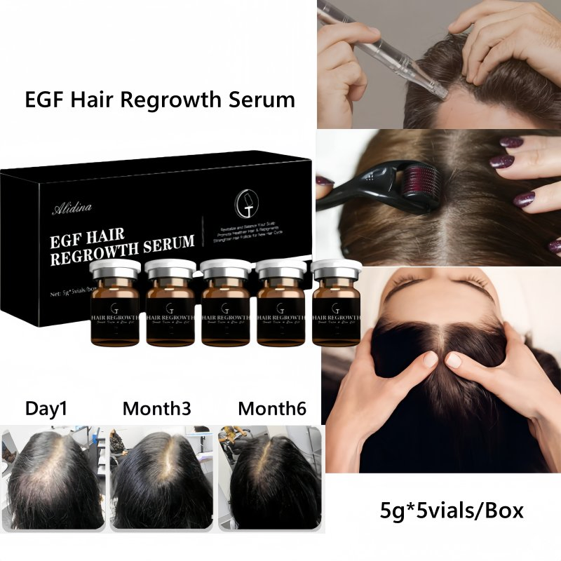 Peptide Hair Density Serum Deep Nourishment for Anti-Hair Loss Scalp Care Natural Hair Regrowth Micro-Infusion Serum