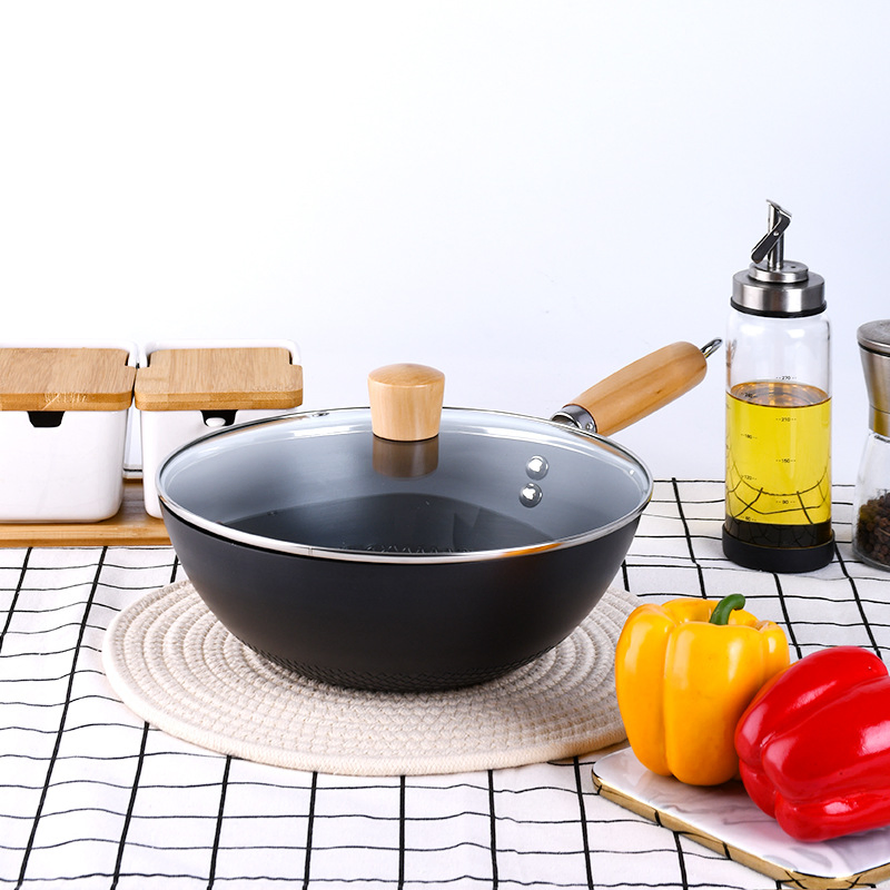 Чугунная сковорода с медовой текстурой, без покрытия