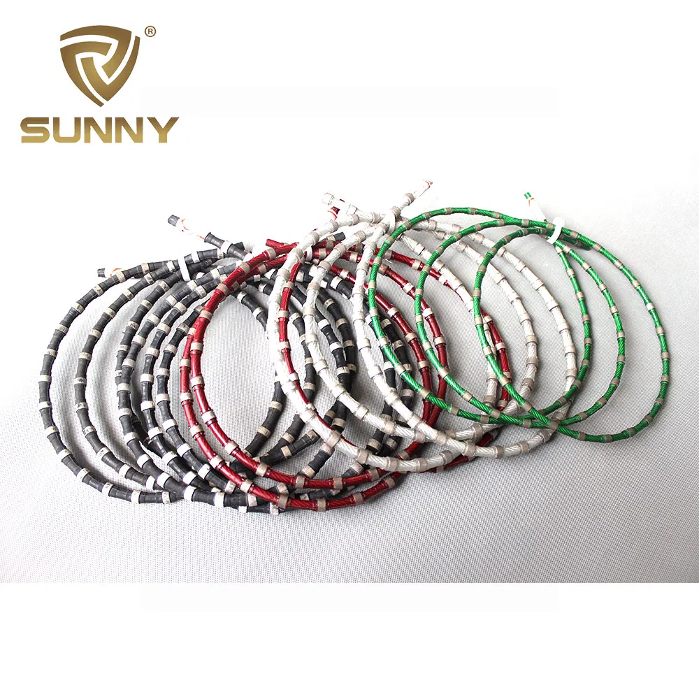 China Manufacturer 6.3mm Multi Diamond Wire Saw Rope for Granite Marble Gang Wire Cutting Machine