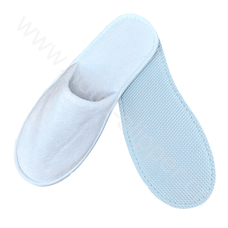 Hotel Guest Room Slippers Velour Customized Cotton Hotel Slipper